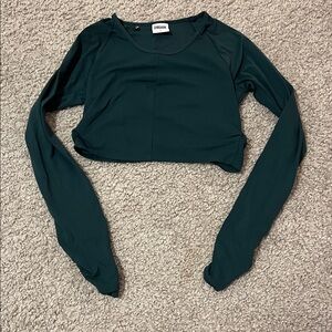 Gymshark Open Back Cropped Long Sleeve Top